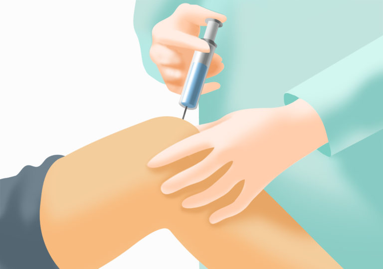 画像イラスト 膝 注射03 07 768 540 関節治療オンライン