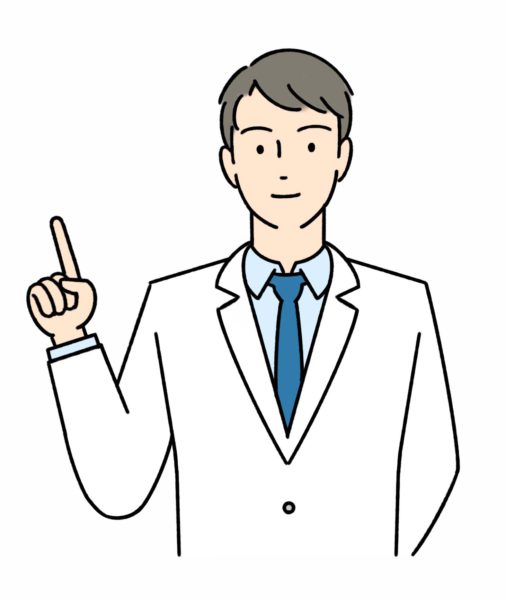 説明する医師