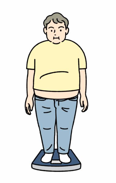 肥満傾向な男性