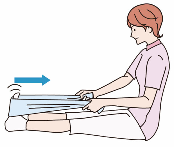 人工膝関節のリハビリ 膝を伸ばす運動